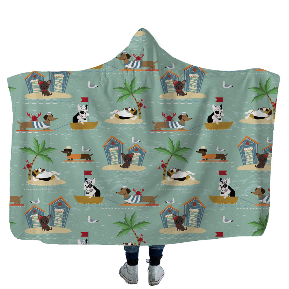 High Quality 22 Dachshund Hooded Blanket 22 Dachshund Hooded Blanket 21