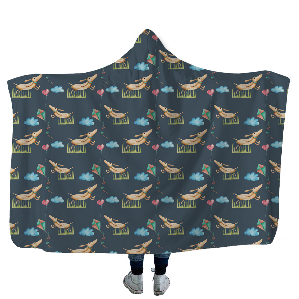 High Quality 22 Dachshund Hooded Blanket 7 Dachshund Hooded Blanket 6