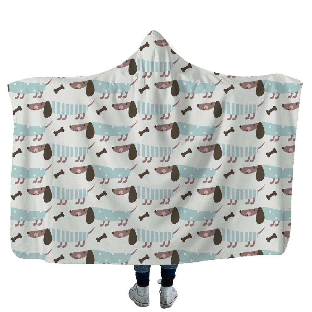 High Quality 22 Dachshund Hooded Blanket 8 Dachshund Hooded Blanket 7