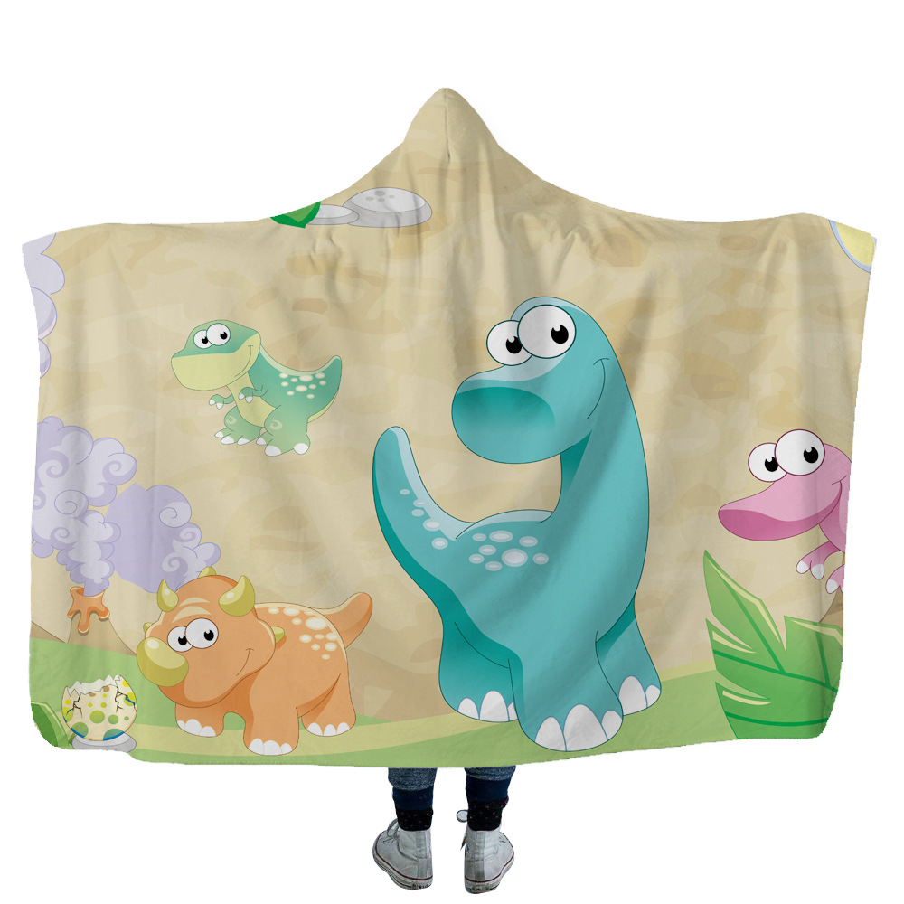 Dinosaur Hooded Blanket 1