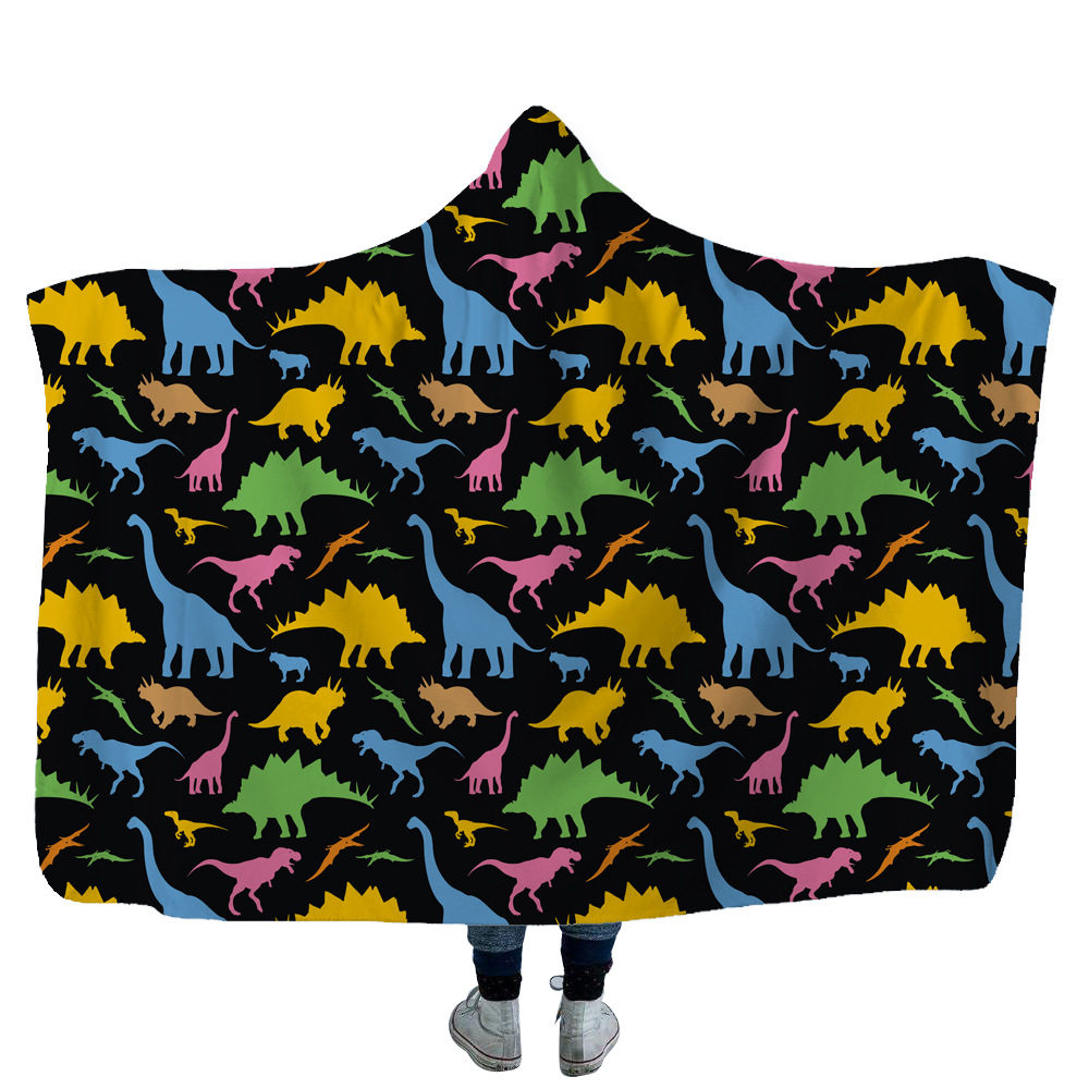 Dinosaur Hooded Blanket 3