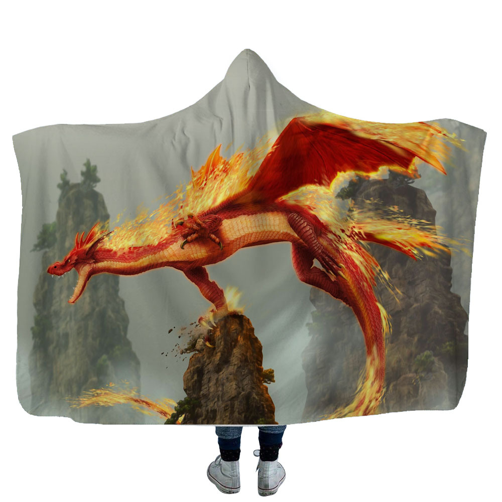 Dragon Hooded Blanket 2