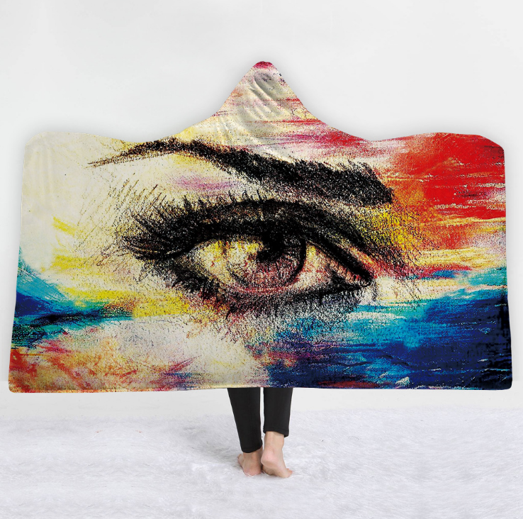 High Quality 9 Fantasy Eyes Hooded Blanket 9 Fantasy Eyes Blanket 8