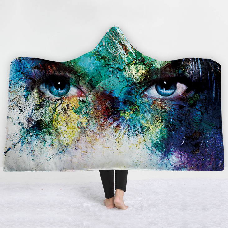 High Quality 9 Fantasy Eyes Hooded Blanket 10 Fantasy Eyes Hooded Blanket