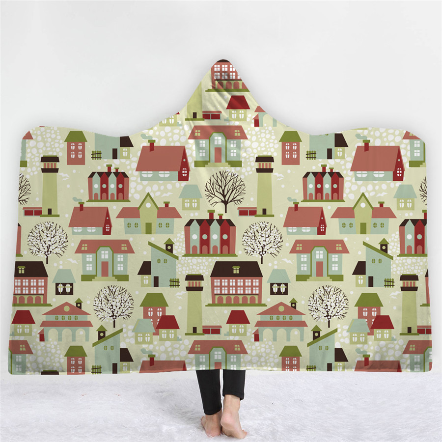 High Quality 9 Happy Holiday Hooded Blanket 3 Happy holiday Hooded Blanket 2
