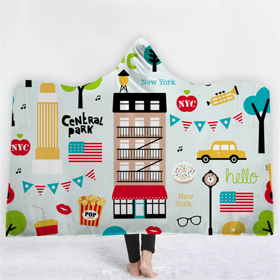 High Quality 9 Happy Holiday Hooded Blanket 4 Happy holiday Hooded Blanket 3