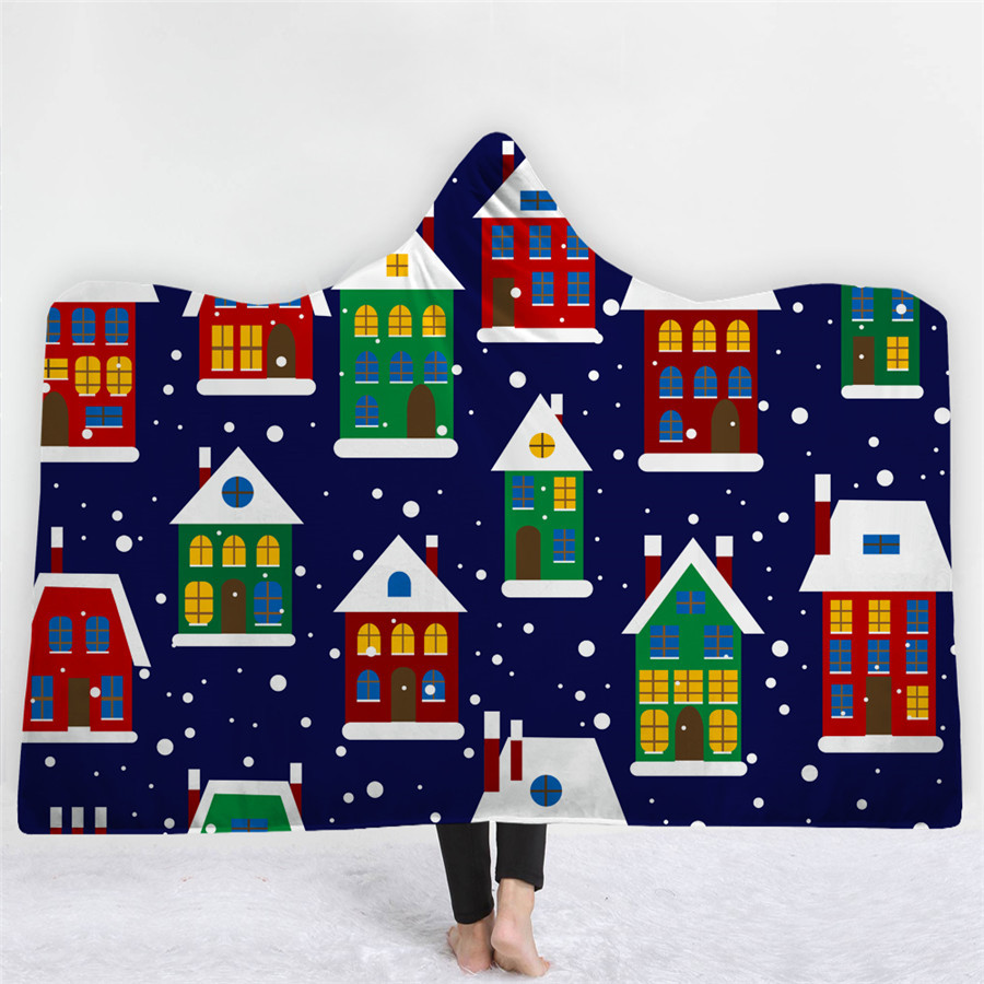High Quality 9 Happy Holiday Hooded Blanket 6 Happy holiday Hooded Blanket 5