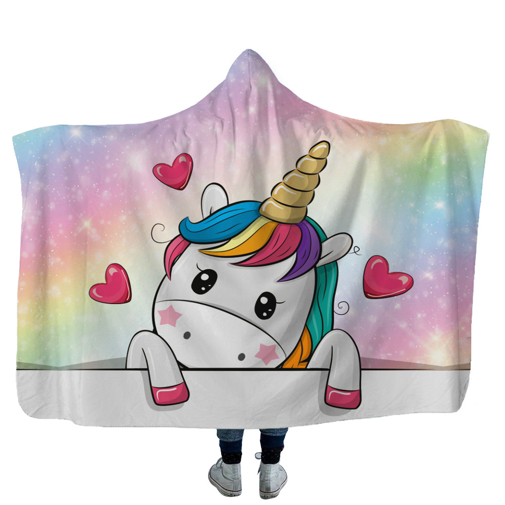 High Quality 17 New Unicorn Hooded Blanket 15 New Unicorn Hooded Blanket 14