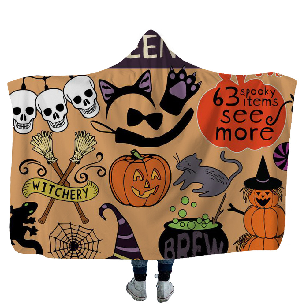 Outdoor Camper Travel Hooded Blanket 7