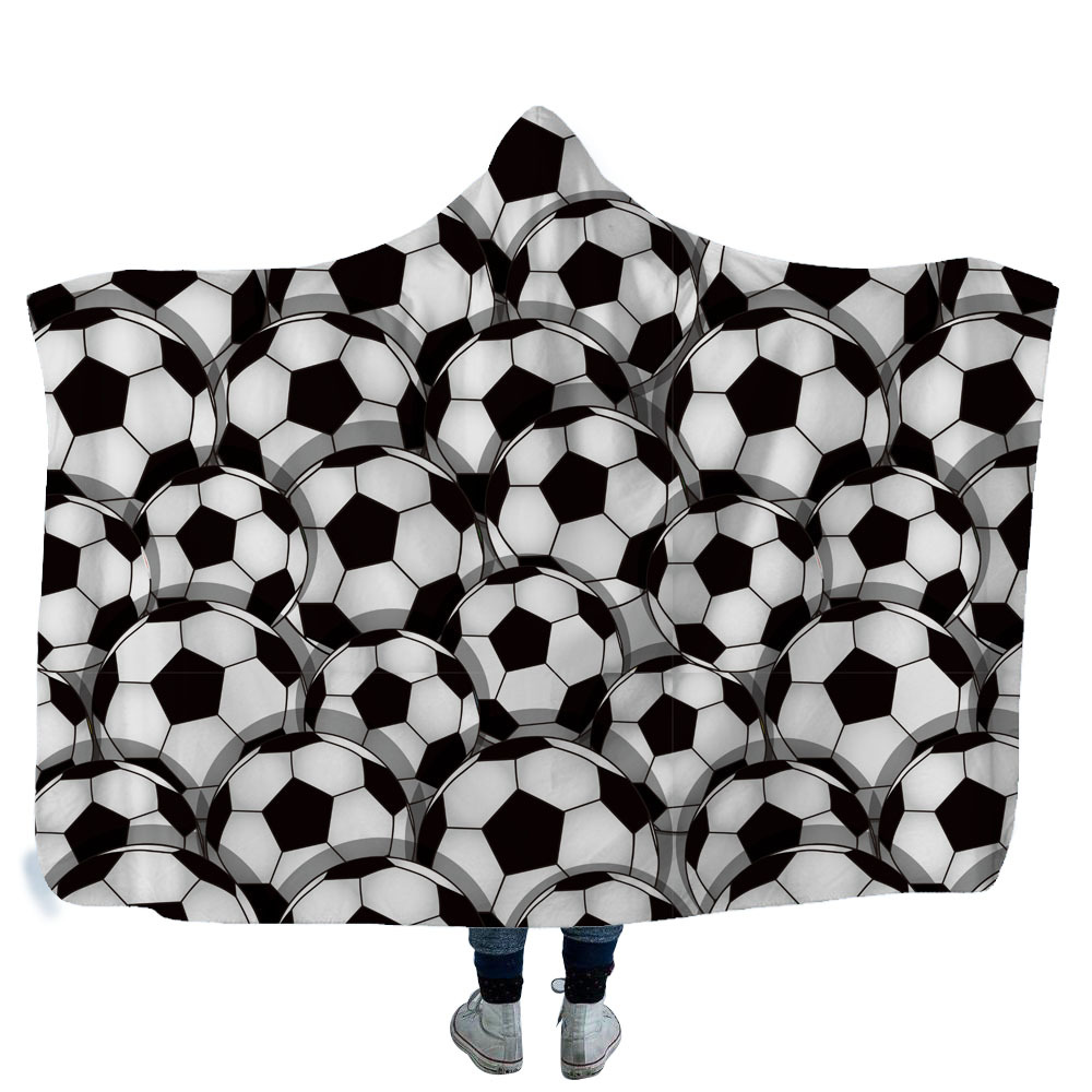 Sports Ball Hooded Blanket