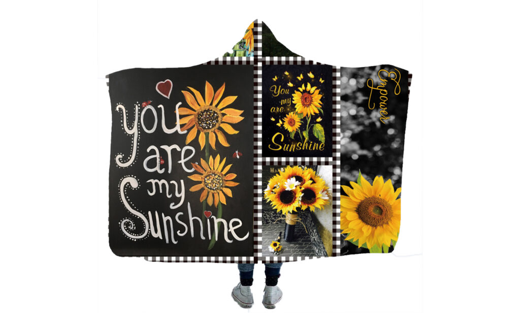 Sunflower hooded blanket (4)