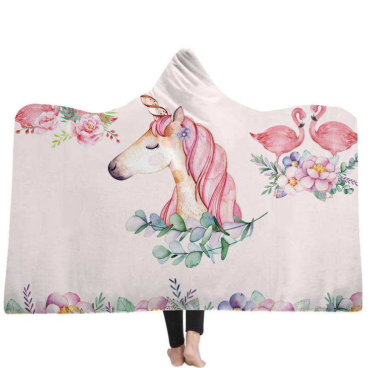 High Quality 54 Unicorn Hooded Blanket For Adult 23 Unicorn Hooded Blanket 22