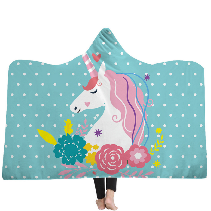 High Quality 54 Unicorn Hooded Blanket For Adult 24 Unicorn Hooded Blanket 23