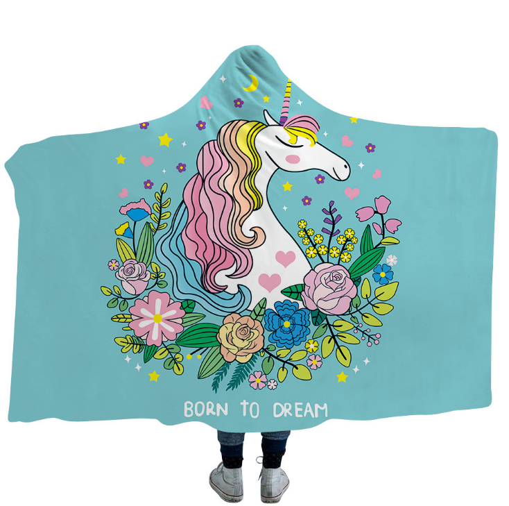 High Quality 54 Unicorn Hooded Blanket For Adult 25 Unicorn Hooded Blanket 24