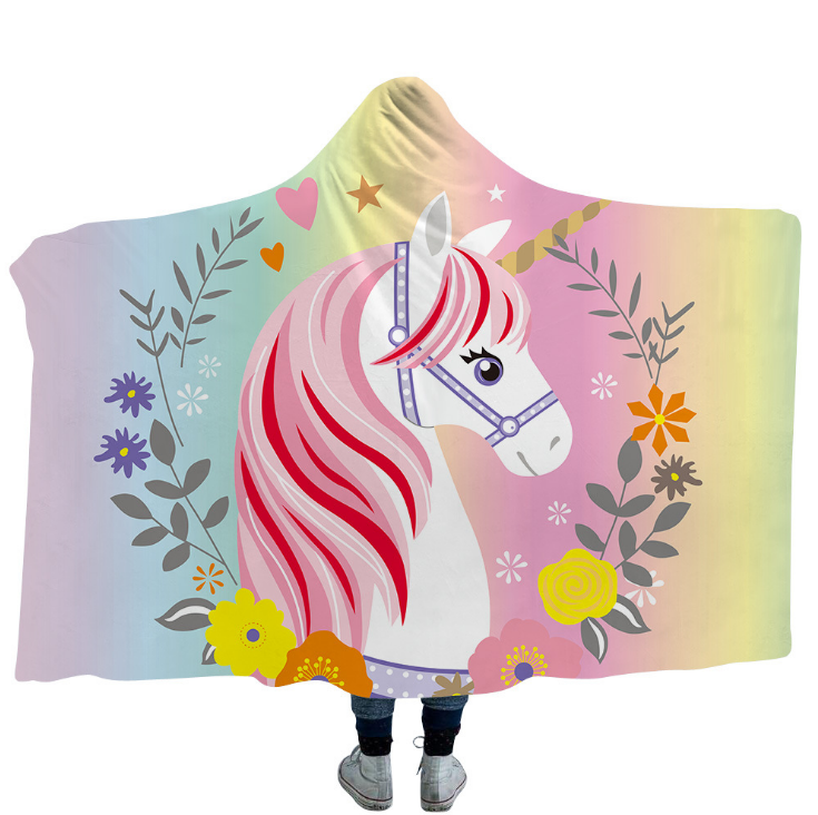 High Quality 54 Unicorn Hooded Blanket For Adult 27 Unicorn Hooded Blanket 26