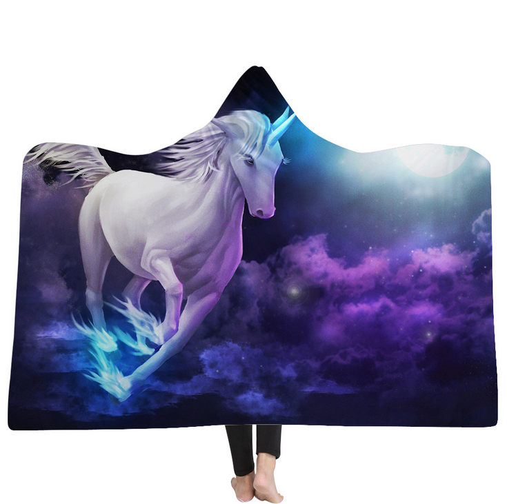 High Quality 54 Unicorn Hooded Blanket For Adult 30 Unicorn Hooded Blanket 29