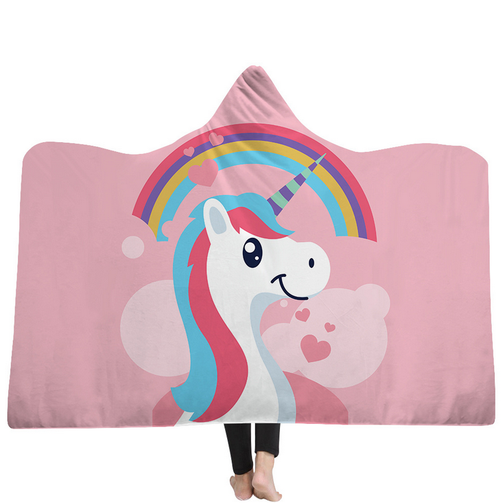 High Quality 54 Unicorn Hooded Blanket For Adult 31 Unicorn Hooded Blanket 30