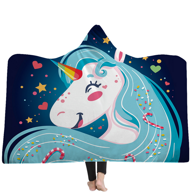 High Quality 54 Unicorn Hooded Blanket For Adult 33 Unicorn Hooded Blanket 32