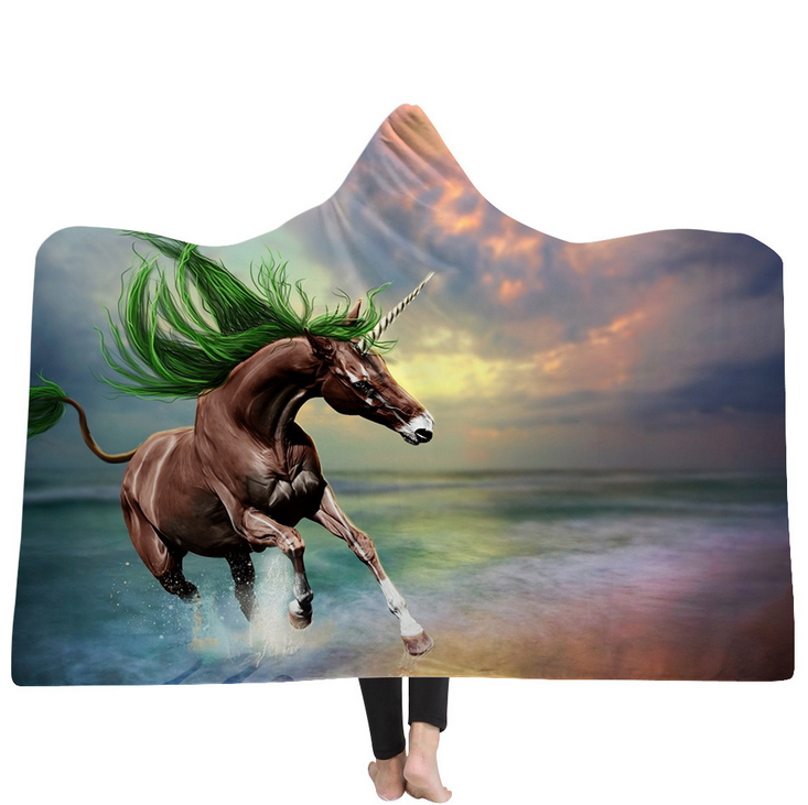 High Quality 54 Unicorn Hooded Blanket For Adult 35 Unicorn Hooded Blanket 34