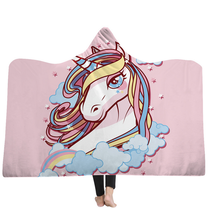 High Quality 54 Unicorn Hooded Blanket For Adult 36 Unicorn Hooded Blanket 35