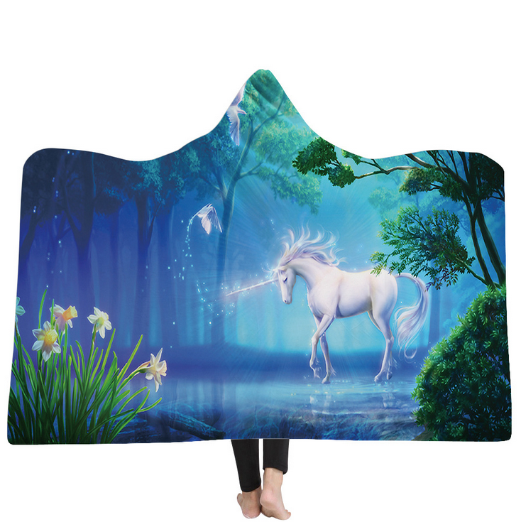 High Quality 54 Unicorn Hooded Blanket For Adult 38 Unicorn Hooded Blanket 37