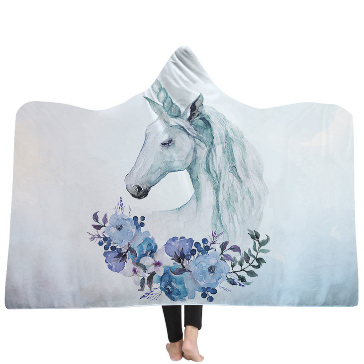 High Quality 54 Unicorn Hooded Blanket For Adult 40 Unicorn Hooded Blanket 39