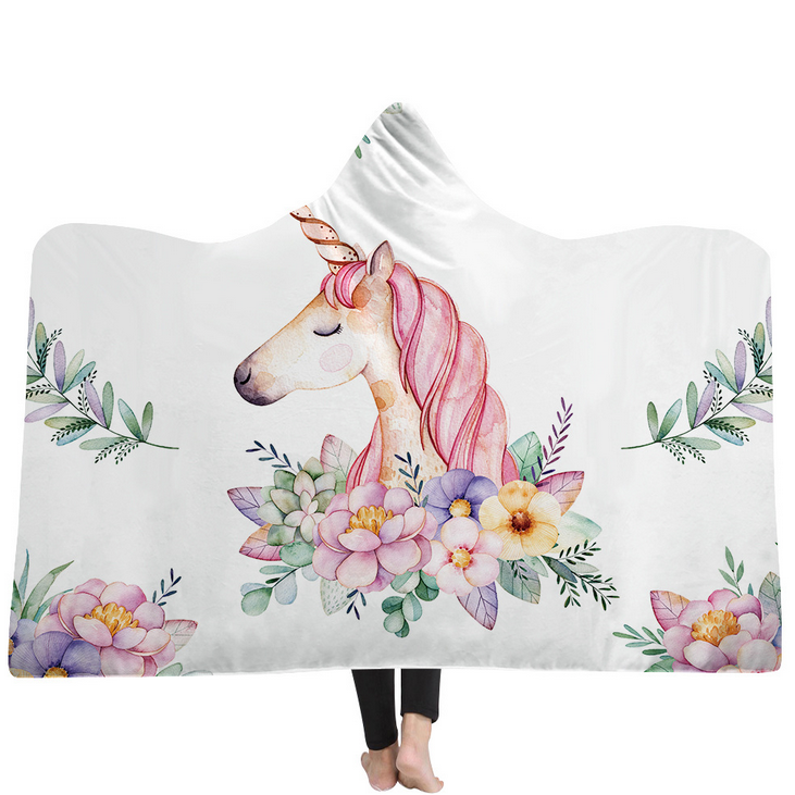 High Quality 54 Unicorn Hooded Blanket For Adult 41 Unicorn Hooded Blanket 40