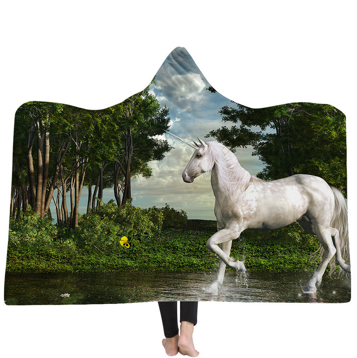 High Quality 54 Unicorn Hooded Blanket For Adult 43 Unicorn Hooded Blanket 42