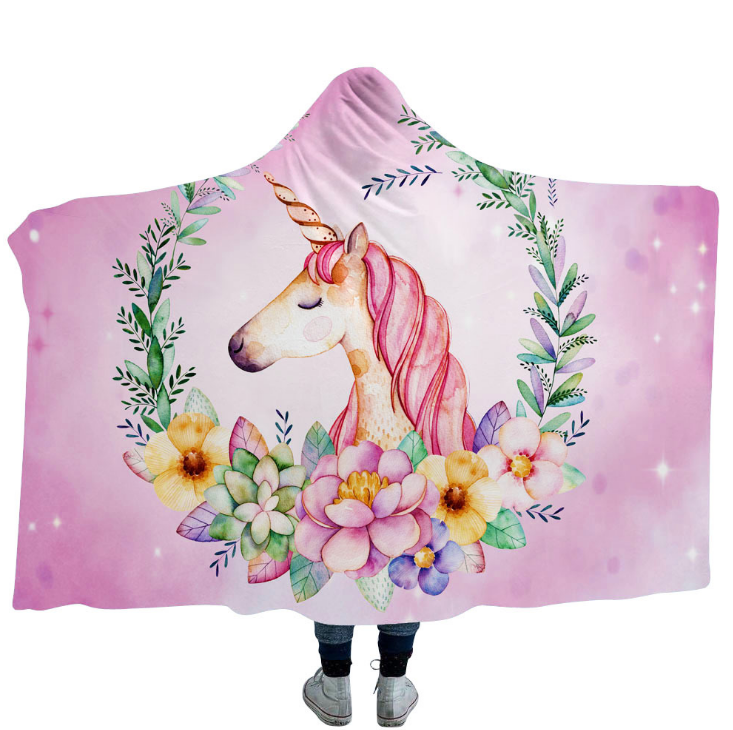High Quality 54 Unicorn Hooded Blanket For Adult 45 Unicorn Hooded Blanket 44