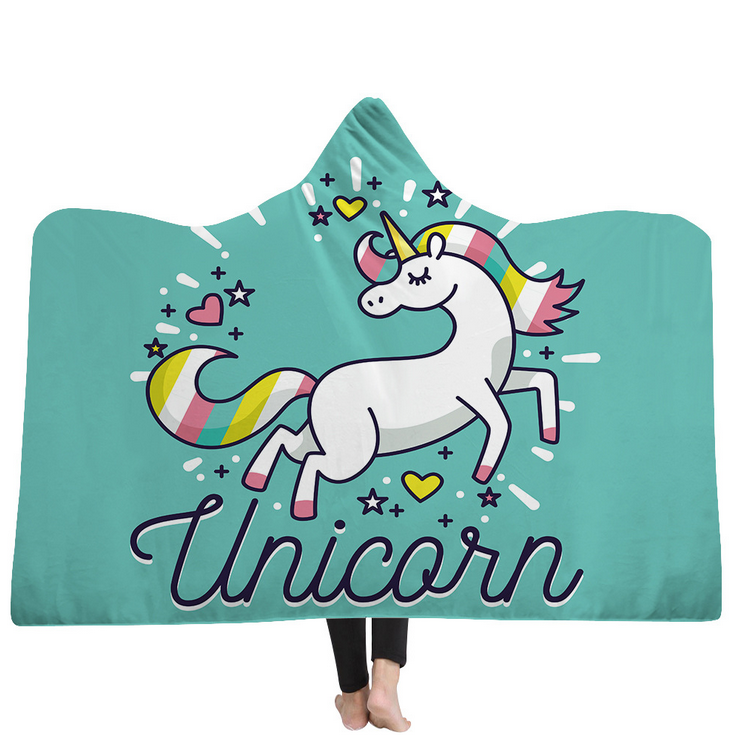 High Quality 54 Unicorn Hooded Blanket For Adult 47 Unicorn Hooded Blanket 47