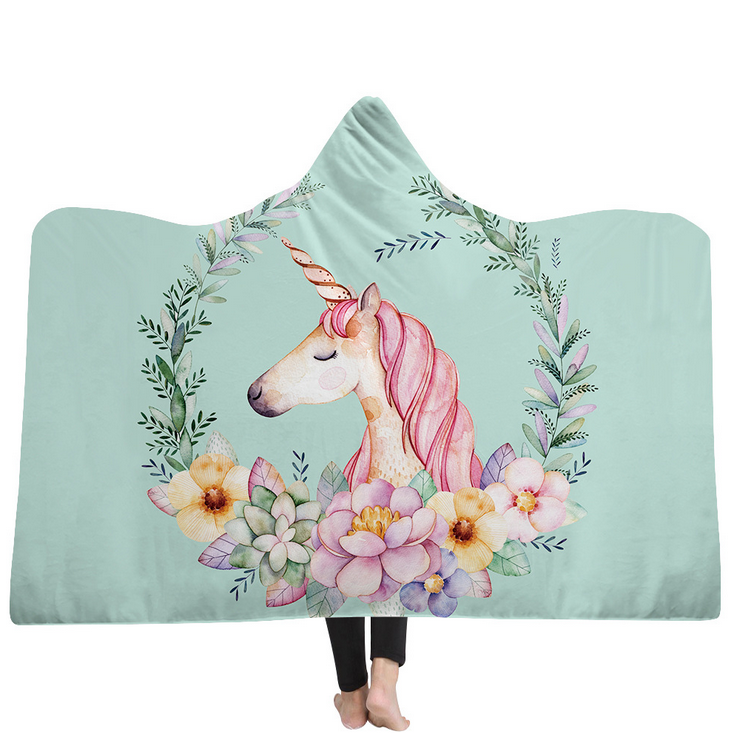 High Quality 54 Unicorn Hooded Blanket For Adult 49 Unicorn Hooded Blanket 49