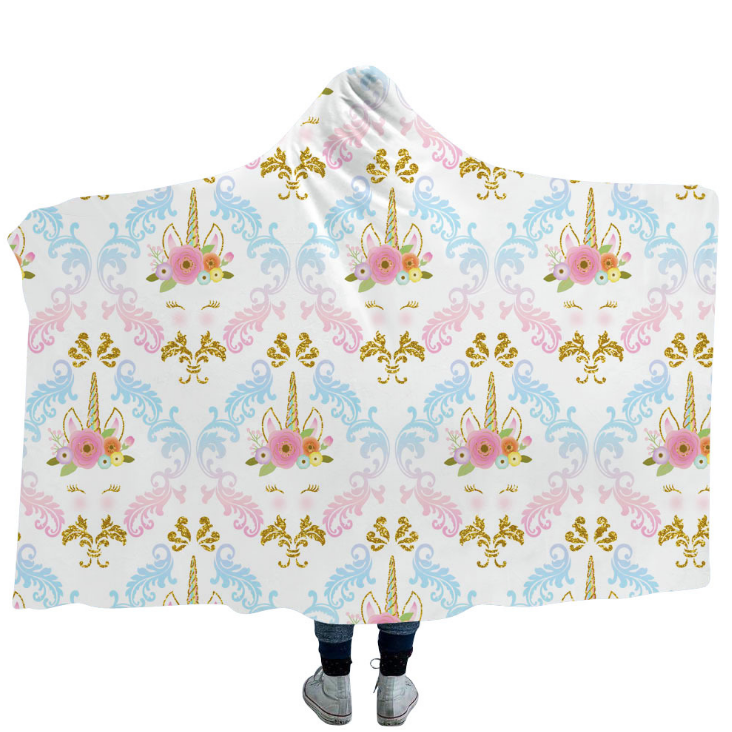 High Quality 54 Unicorn Hooded Blanket For Adult 9 Unicorn Hooded Blanket 8