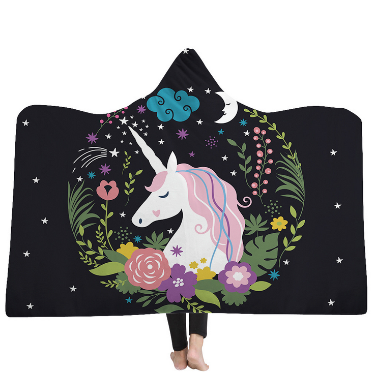 High Quality 54 Unicorn Hooded Blanket For Adult 10 Unicorn Hooded Blanket 9