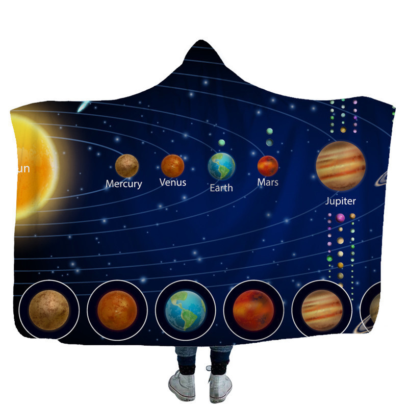 Universe Planet Hooded Blanket 5
