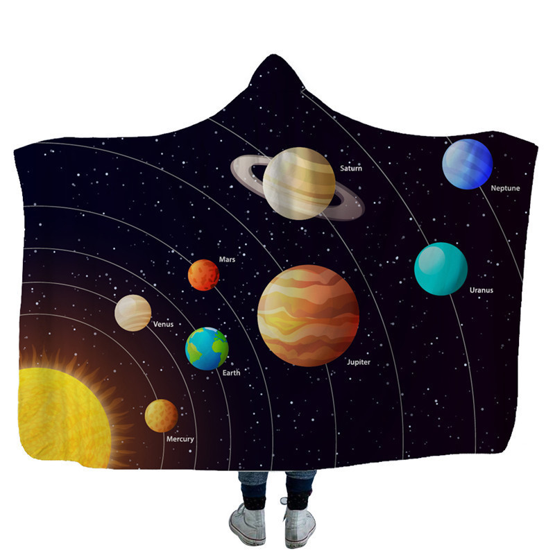 Universe Planet Hooded Blanket 6