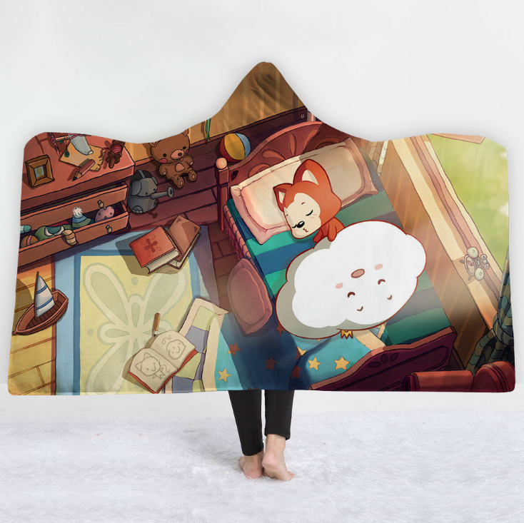 Cartoon Hooded Blanket - 15