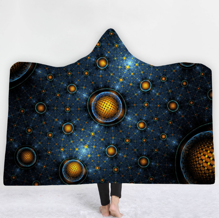 High Quality 15 Geometric Pattern Hooded Blanket 13 geometric blanket 12