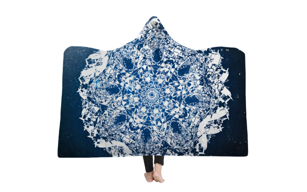 High Quality 15 Geometric Pattern Hooded Blanket 1 geometric blanket (3)