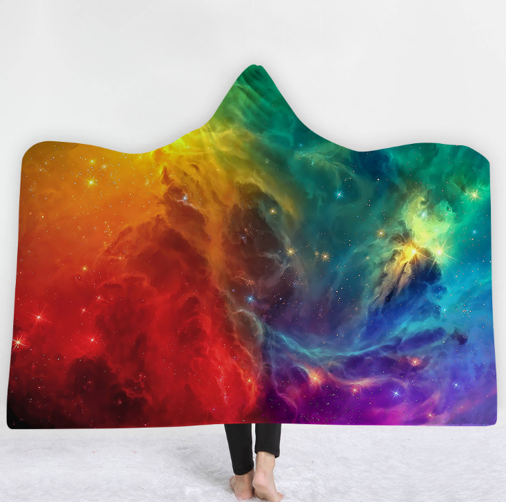 High Quality 36 Designs Starry Sky Hooded Blanket 2 starry sky blanket 1