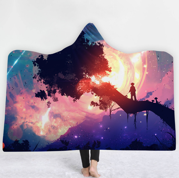 High Quality 36 Designs Starry Sky Hooded Blanket 3 starry sky blanket 2