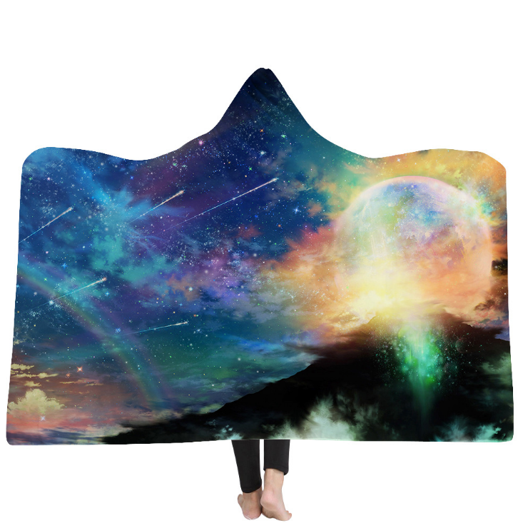 High Quality 36 Designs Starry Sky Hooded Blanket 23 starry sky blanket 22
