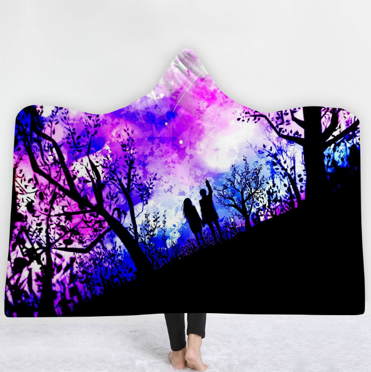 High Quality 36 Designs Starry Sky Hooded Blanket 4 starry sky blanket 3