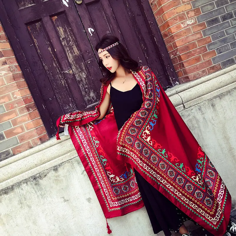 90 180 Artificial Cotton Hemp Silk Scarf 24