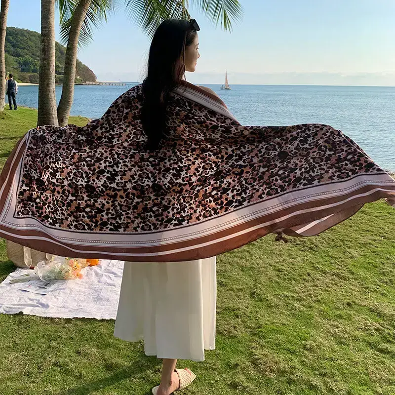 Artificial Cotton Hemp Silk Scarf 10