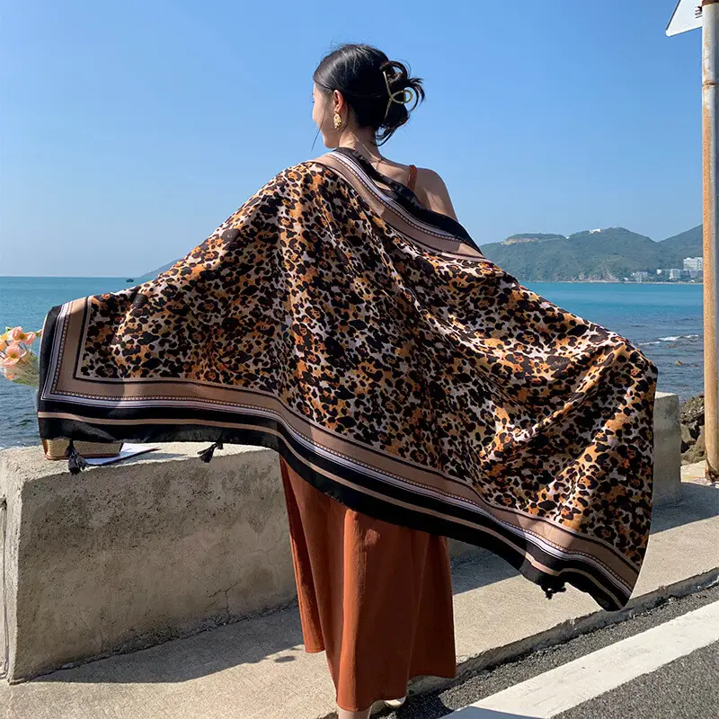 Artificial Cotton Hemp Silk Scarf 19