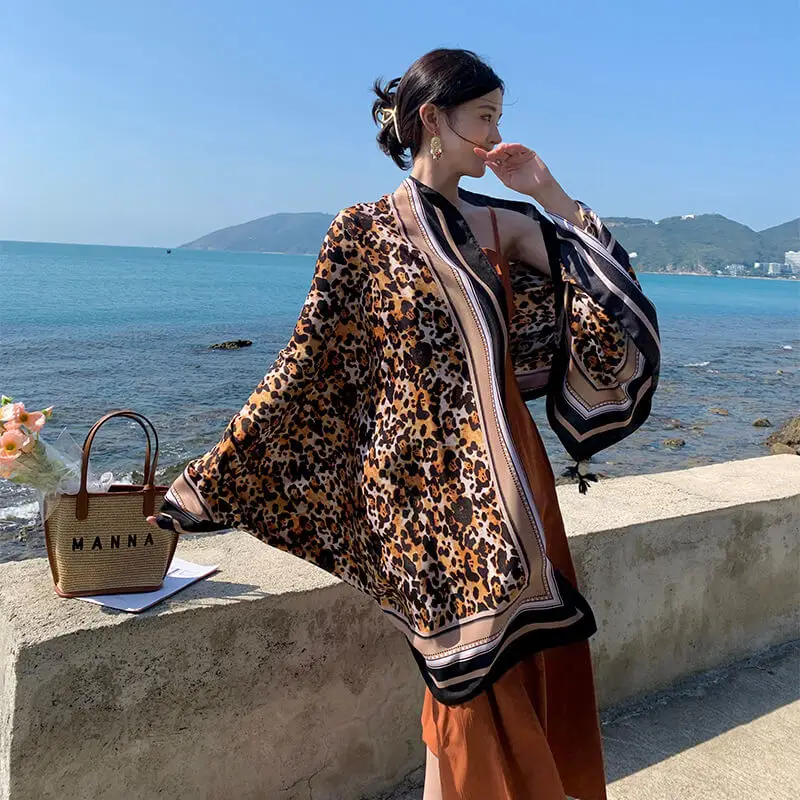 Artificial Cotton Hemp Silk Scarf 35