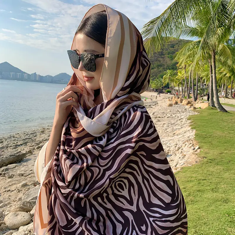 Artificial Cotton Hemp Silk Scarf 37