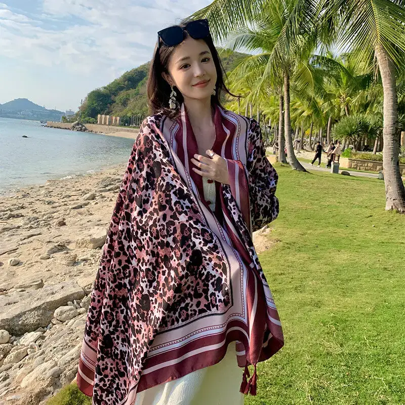 Artificial Cotton Hemp Silk Scarf 53