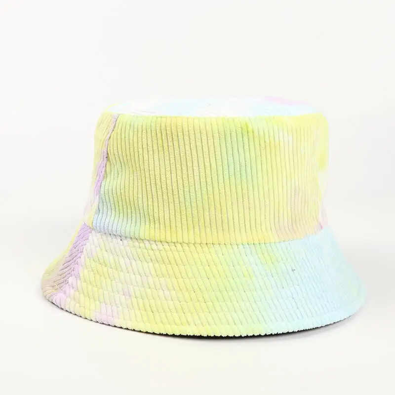 Autumn Winter Corduroy Tie-dye Bucket Hat 19 Autumn Winter Corduroy Tie dye Bucket Hat 2