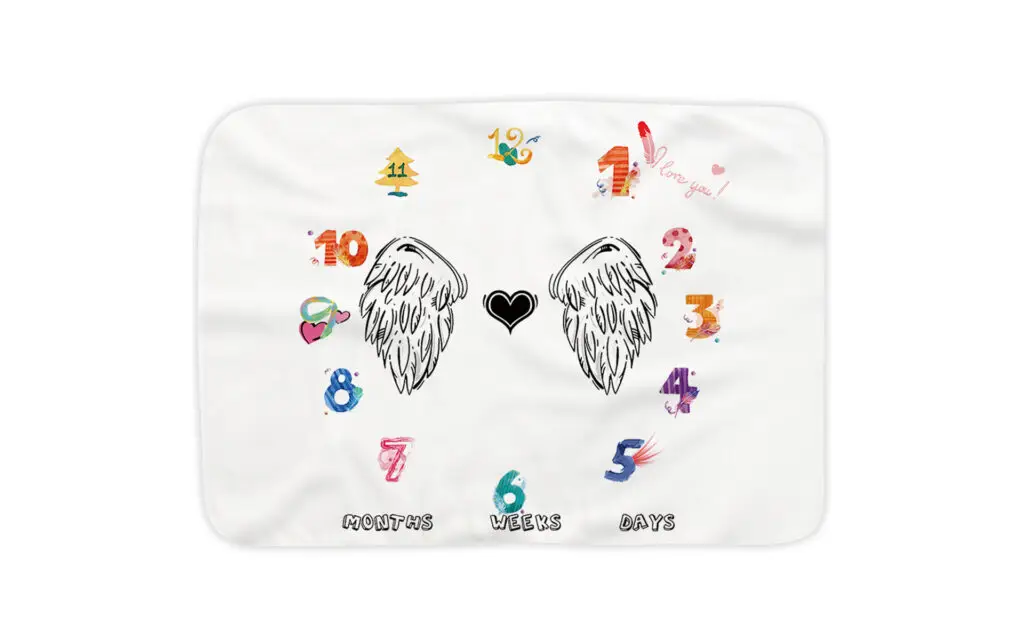 Baby Boy And Girl Milestone Blanket 1 Baby Boy And Girl Milestone Blanket